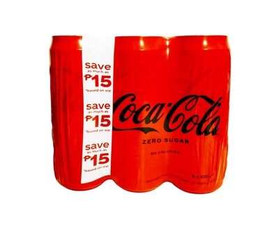 Coca Cola Zero Sugar No Calories (6 Packs x 320mL)