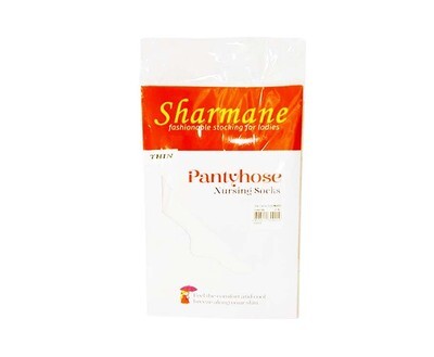 Sharmane Pantyhose Nursing Socks White (Thin)