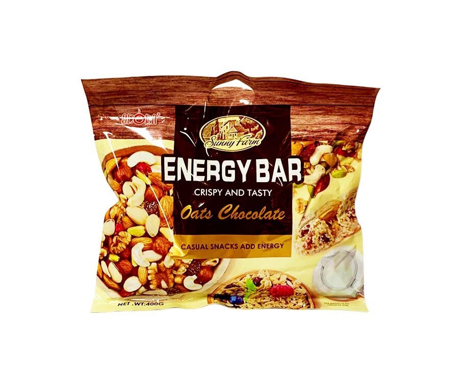 Adora Sunny Farm Energy Bar Crispy and Tasty Oats Chocolate 400g