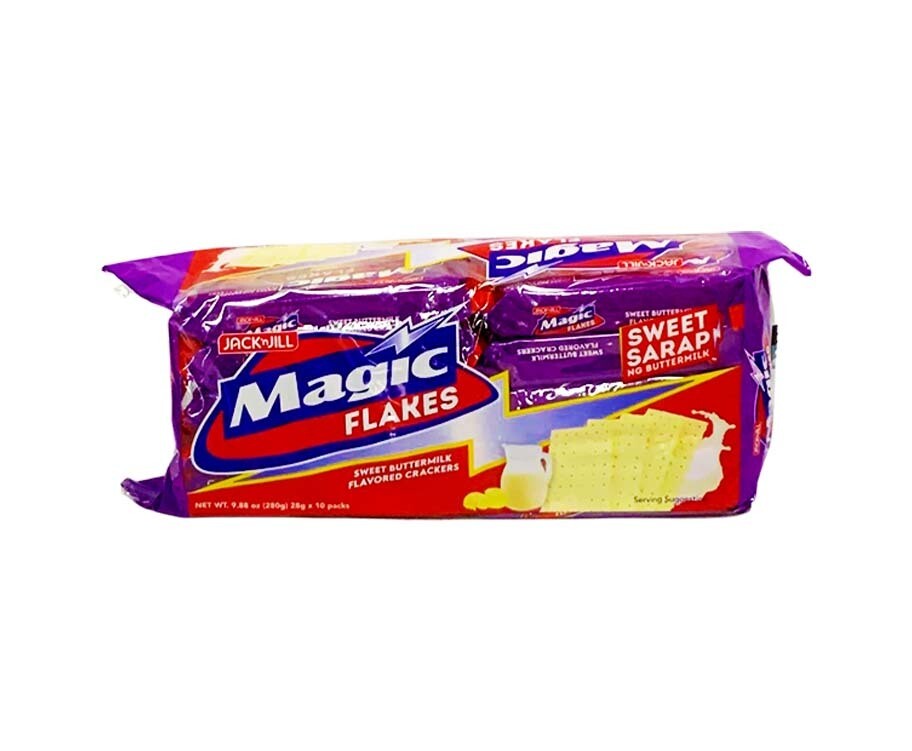 Jack &#39;n Jill Magic Flakes Sweet Buttermilk Flavored Crackers (10 Packs x 28g) 280g