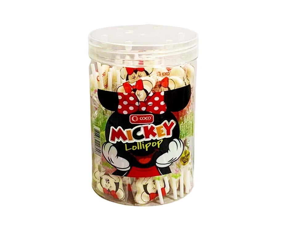 Coco Mickey Lollipop Jar (30 Packs x 16g)