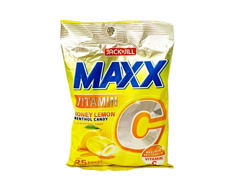 Jack 'n Jill Maxx Vitamin Honey Lemon Menthol Candy 25 Pieces