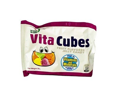 Vita Cubes Fruit Flavored Jelly Candy 50g
