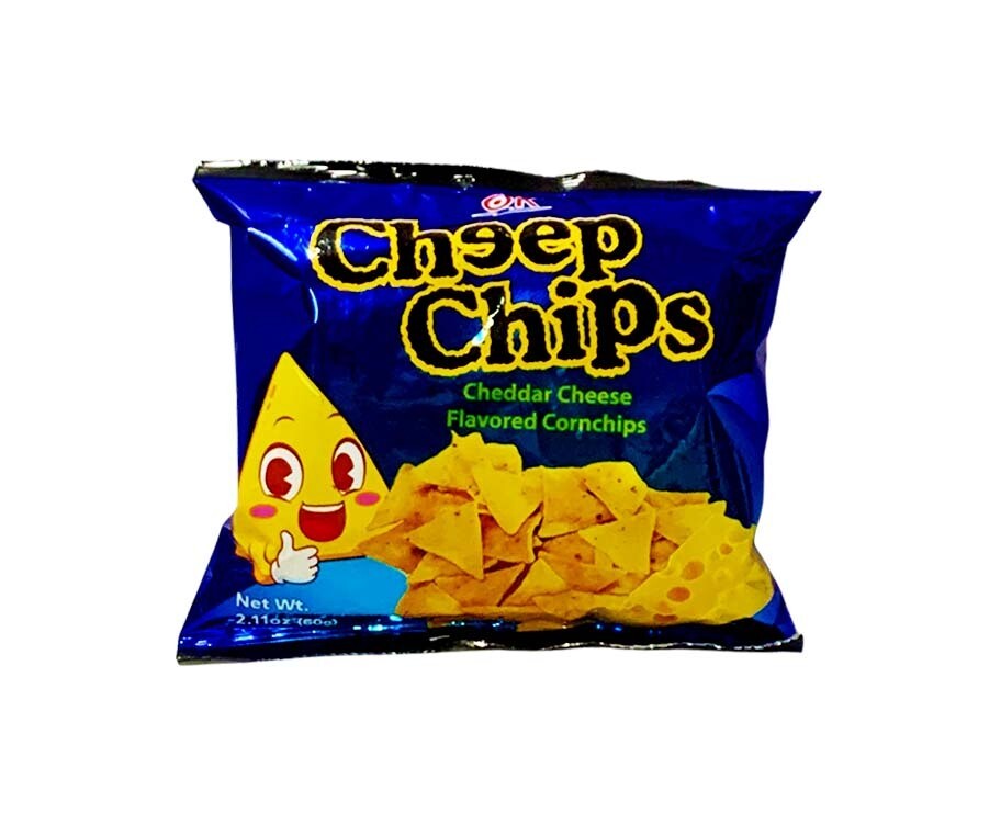 OK Cheep Chips Cheddar Cheese Flavored Cornchips 60g