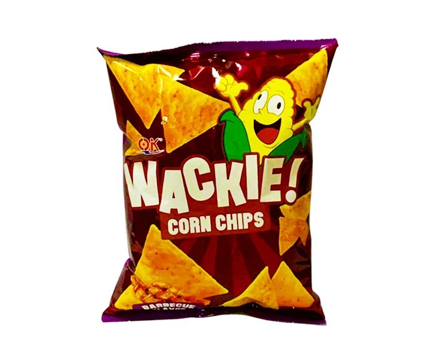 OK Wackie! Corn Chips Barbecue Flavor 100g