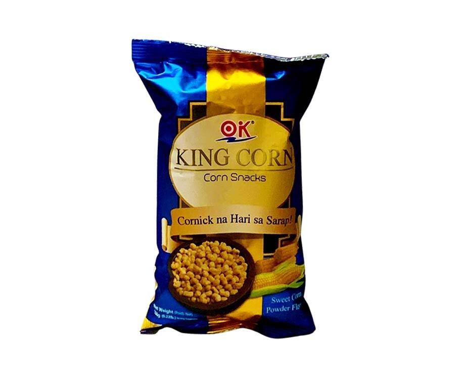 OK King Corn Corn Snacks Sweet Corn Powder Flavor 100g