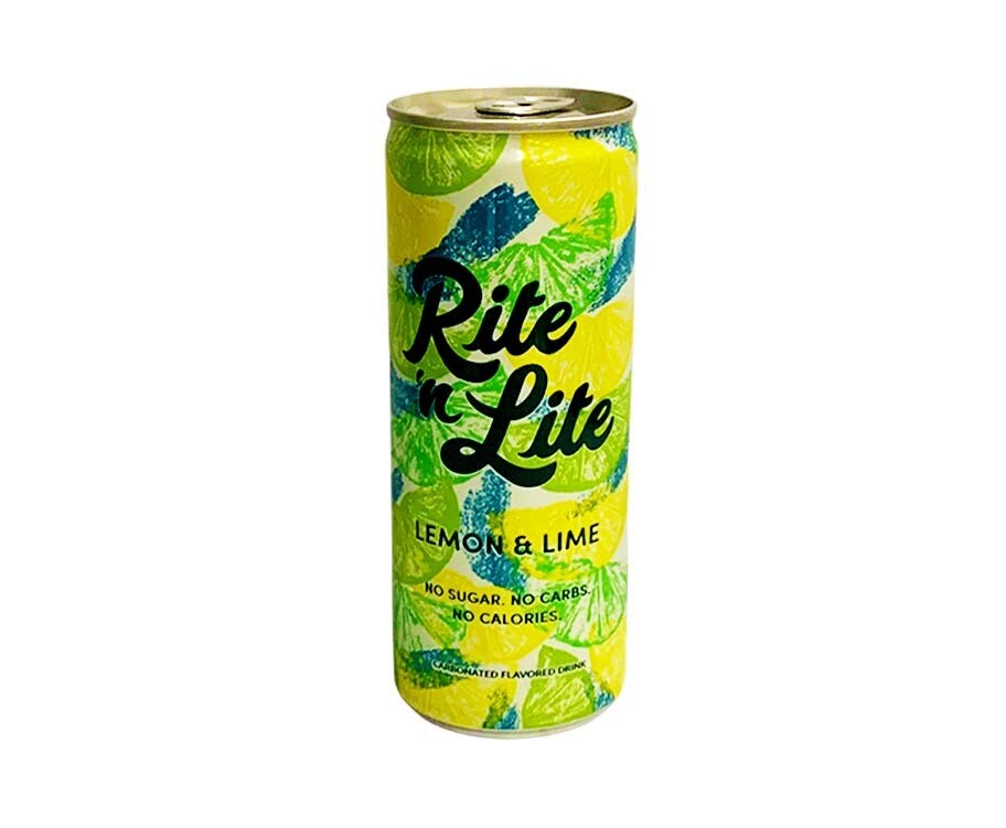 Rite &#39;n Lite Lemon &amp; Lime No Sugar No Carbs No Calories Carbonated Flavored Drink 250mL