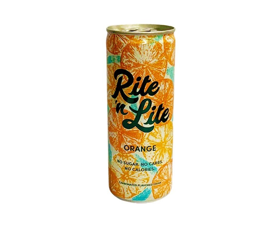 Rite &#39;n Lite Orange No Sugar No Carbs No Calories Carbonated Flavored Drink 250mL