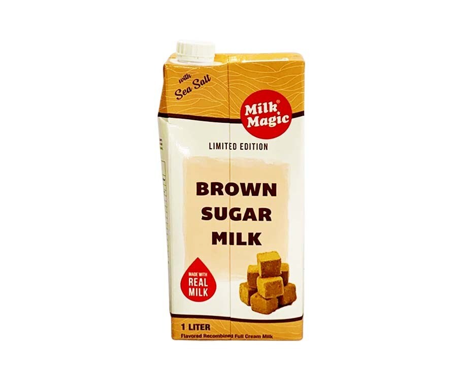 Milk Magic Brown Sugar Milk with Sea Salt Flavored Recombined Full Cream Milk 1L