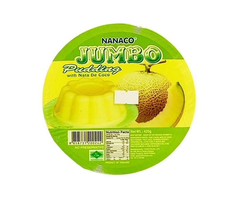 Nanaco Jumbo Pudding with Nata de Coco Honey Melon 420g