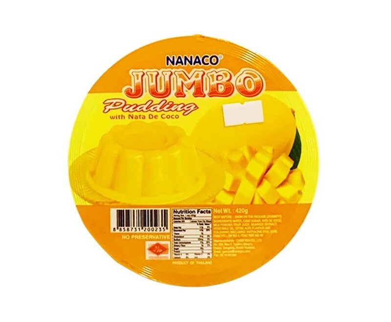 Nanaco Jumbo Pudding with Nata de Coco Mango Flavor 420g