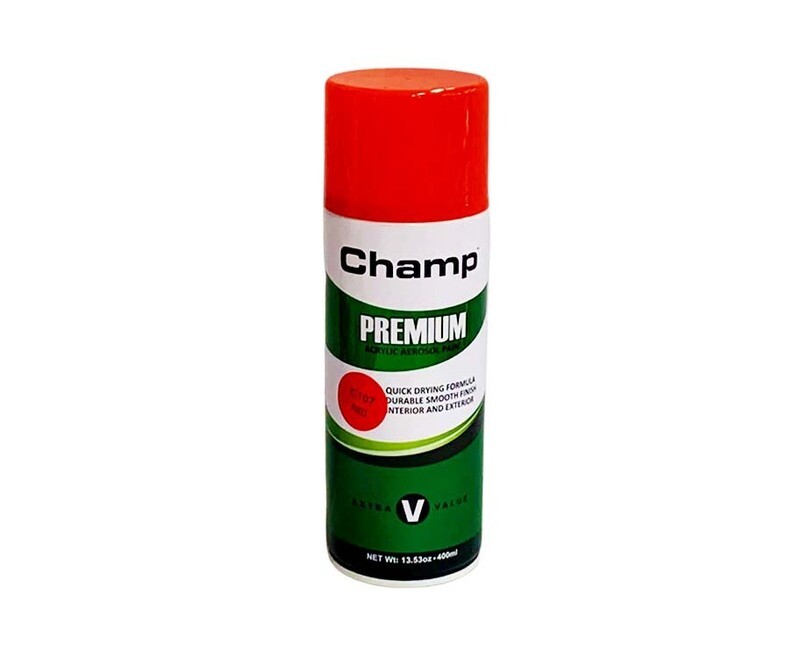 Cham Premium Acrylic Aerosol Paint C107 Red 400mL