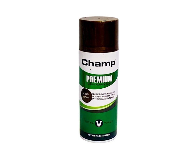 Champ Premium Acrylic Aerosol Paint C129 Brown 400mL