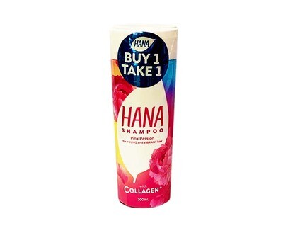 Hana Shampoo Pink Passion with Collagen (2 Packs x 200mL)