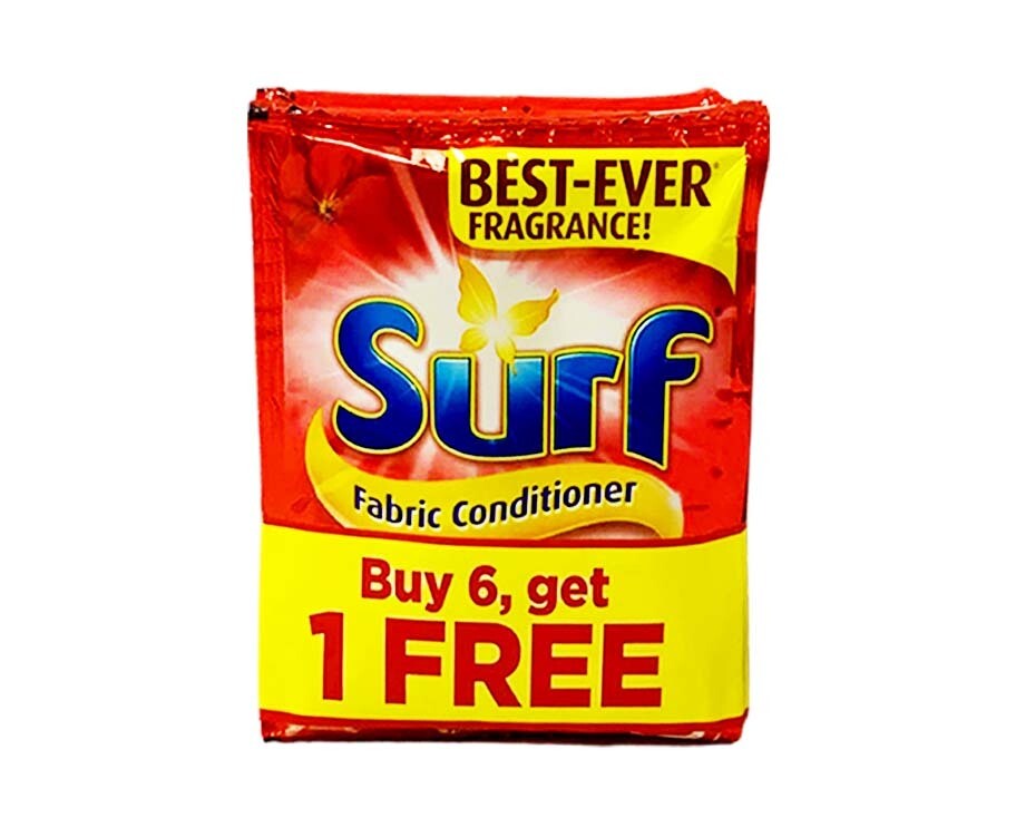 Surf Fabric Conditioner Luxe Perfume (6+1 Packs x 25mL)