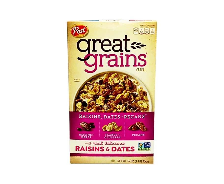Post Great Grains Cereal with Raisins, Dates &amp; Pecans 453g