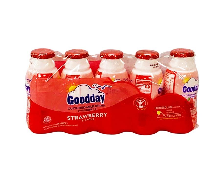 Goodday Cultured Milk Drink Strawberry Flavour (5 Packs x 80mL)