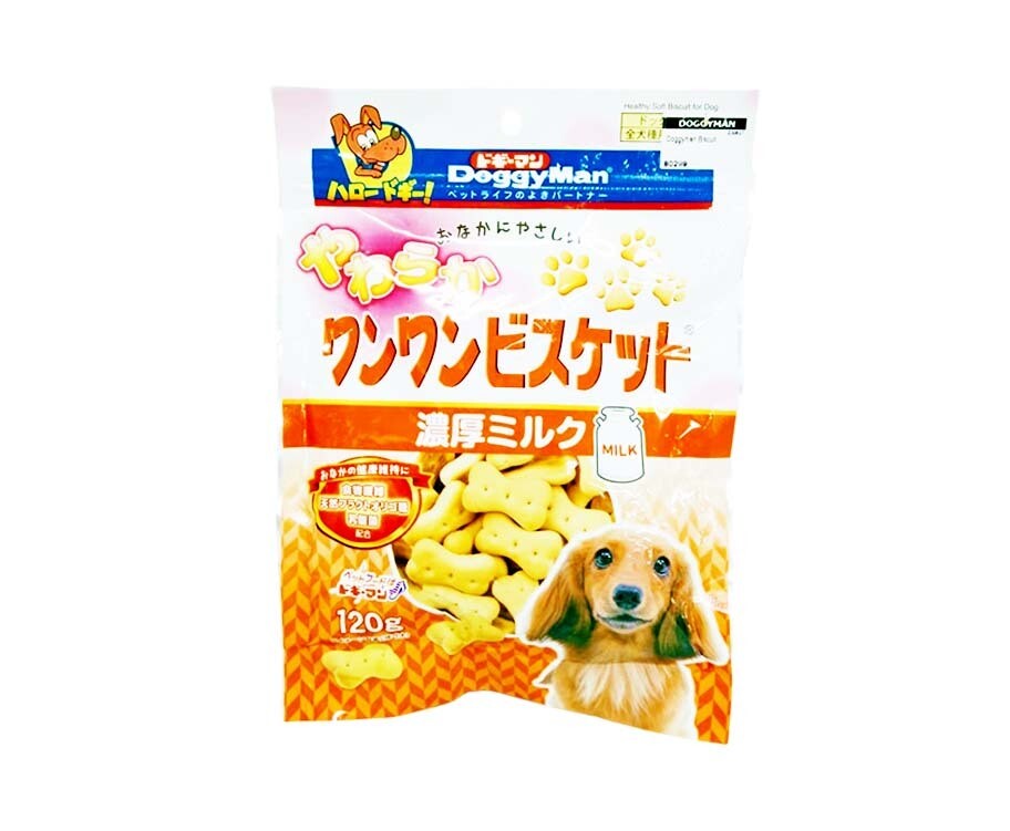 DoggyMan Biscuit Milk Flavor 120g