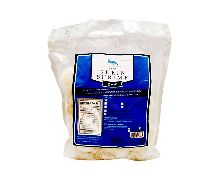 Seawater Farm Raised Raw Kurin Shrimp PD Tail-Off Jumbo 500g