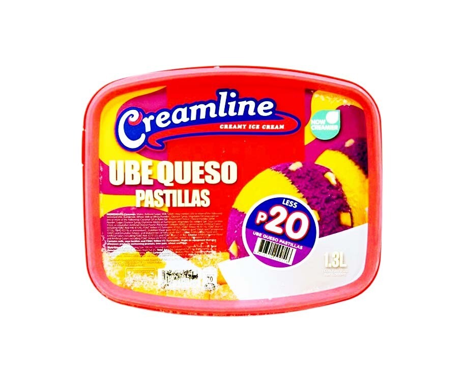 Creamline Creamy Ice Cream Ube Queso Pastillas 1.3L
