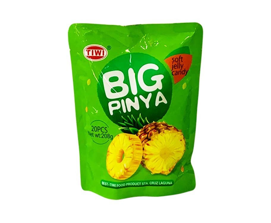 Tiwi Big Pinya Soft Jelly Candy 20 Pieces 208g