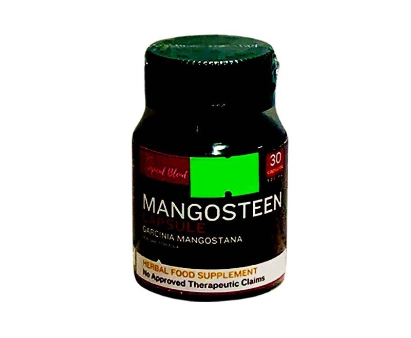 Tropical Blend Mangosteen (Garcinia Mangostana) Herbal Food Supplement 30 Capsules