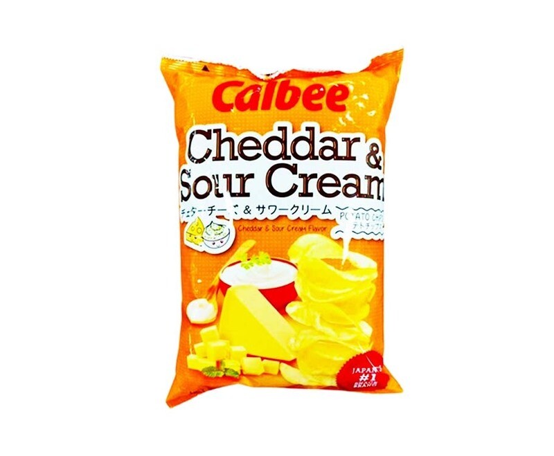 Calbee Cheddar &amp; Sour Cream Flavor Potato Chips 170g