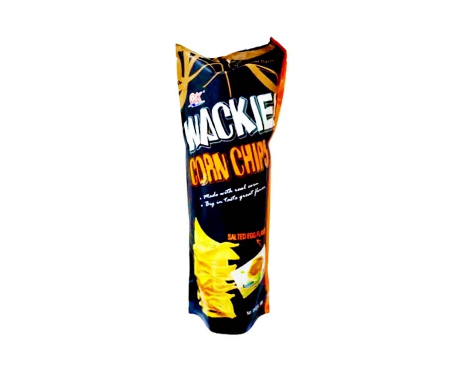 OK Wackie! Corn Chips Salted Egg Flavor 98g