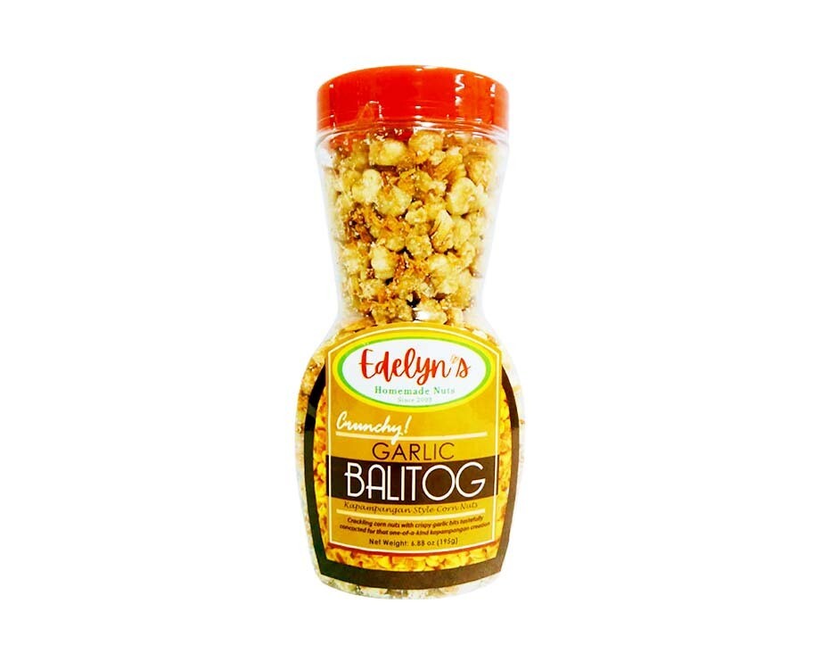 Edelyn&#39;s Homemade Nuts Crunchy! Garlic Balitog Kapampangan Style Corn Nuts 195g