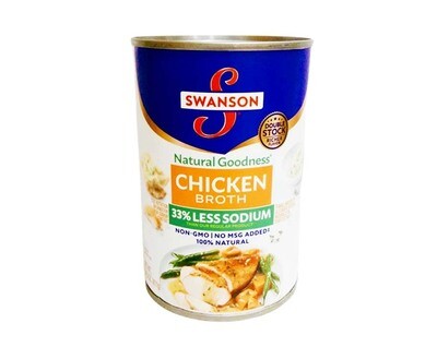 Swanson Natural Goodness Chicken Broth 33% Less Sodium 411g
