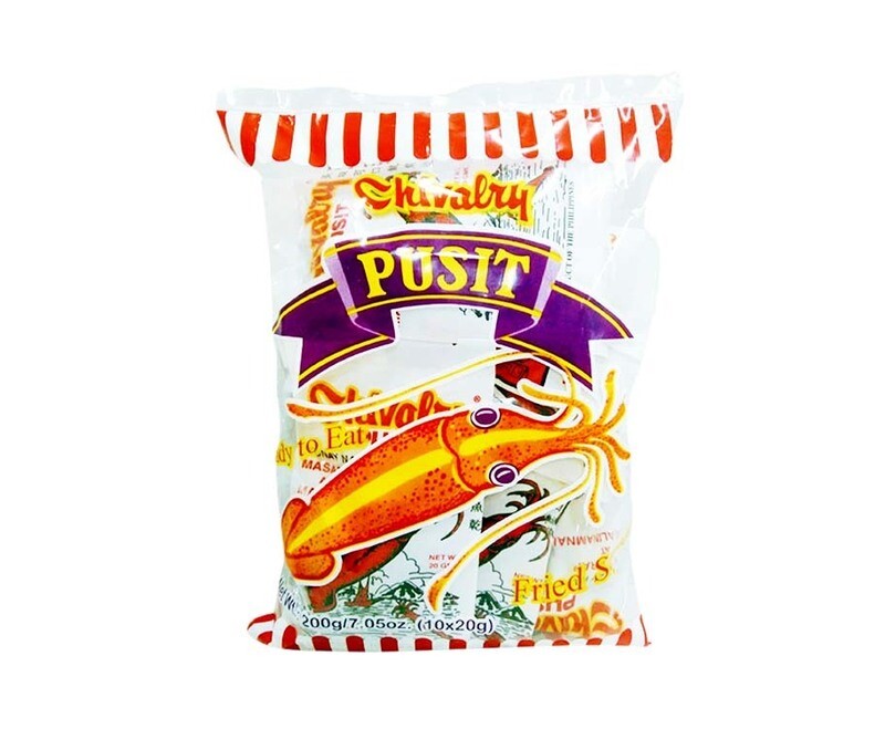 Chivalry Pusit Fried Squid Ready To Eat (10 Packs x 20g) 200g