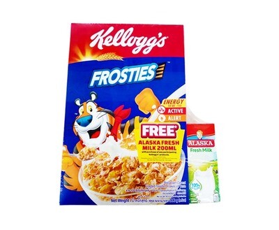 Kellogg's Frosties 300g + Free Alaska Fresh Milk 200mL