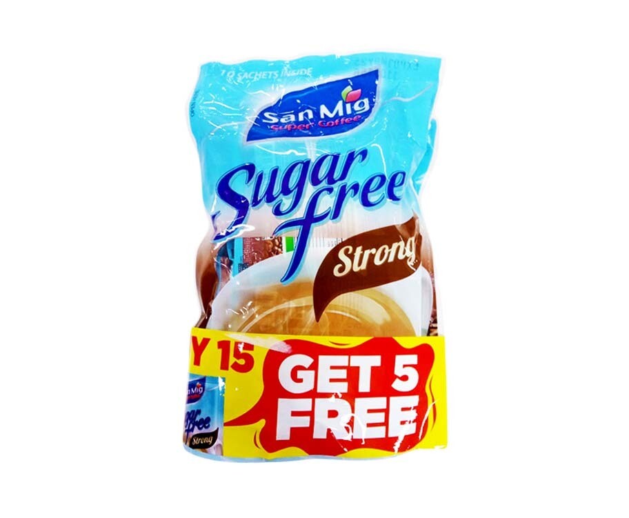 San Mig Super Coffee Sugar Free Strong (15+5 Packs x 9g)