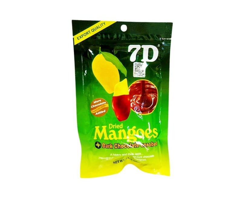 7D Dried Mangoes + Dark Chocolate 80g