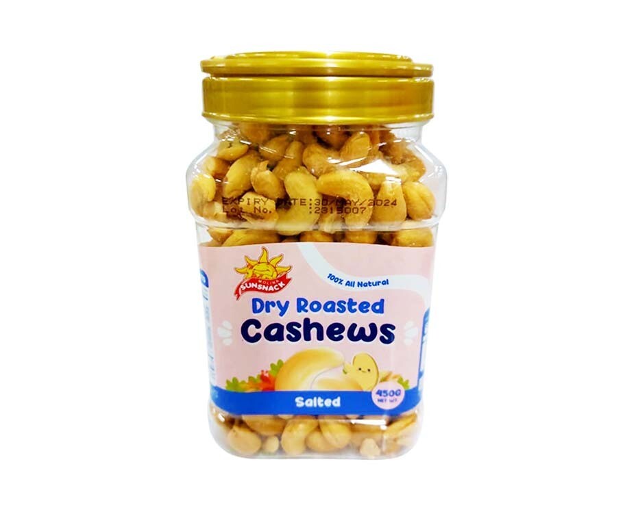 Sunsnack Dry Roasted Cashews Salted 450g