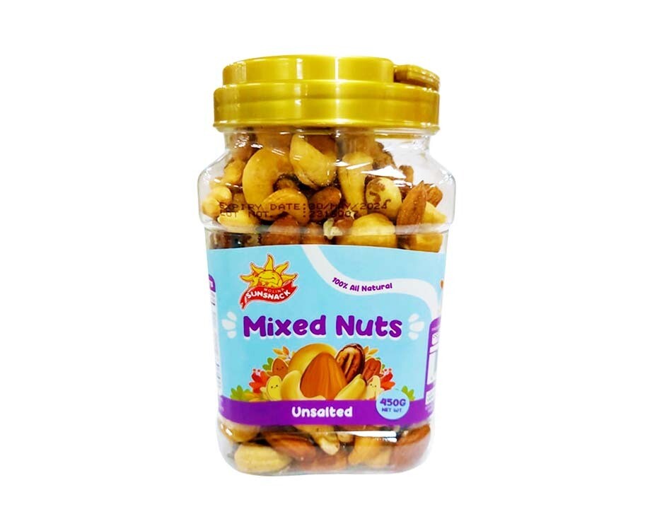Sunsnack Mixed Nuts Unsalted 450g