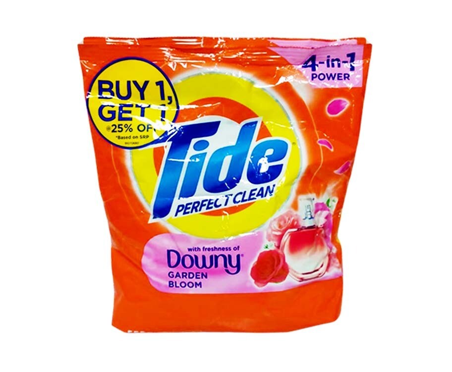 Tide Perfect Clean 4-in-1 Power with Freshness of Downy Garden Bloom (2 Packs x 555g)