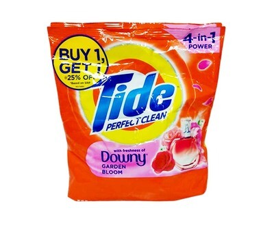 Tide Perfect Clean 4-in-1 Power with Freshness of Downy Garden Bloom (2 Packs x 555g)
