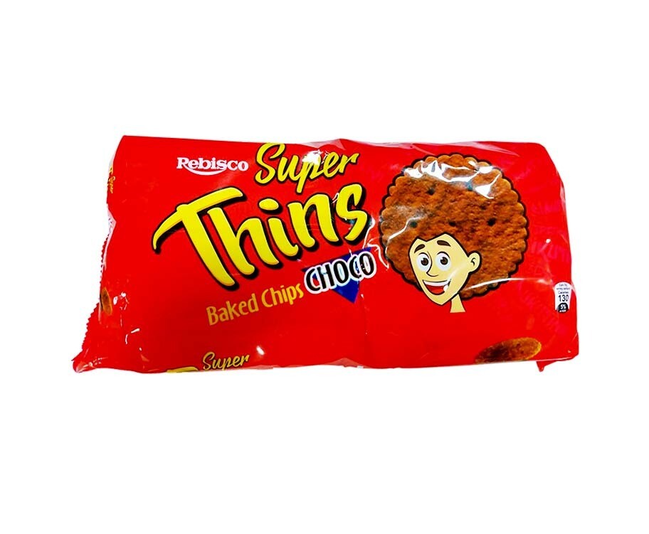 Rebisco Super Thins Baked Chips Choco (10 Packs x 26g)