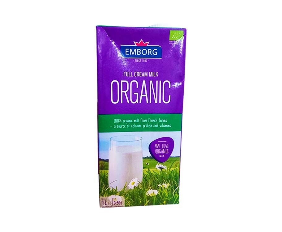 Emborg Full Cream Milk Organic 1L