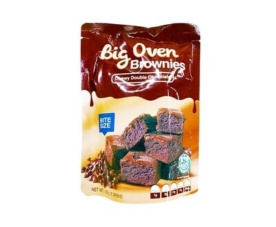 Big Oven Brownies Chewy Double Chocolate Bite Size 180g