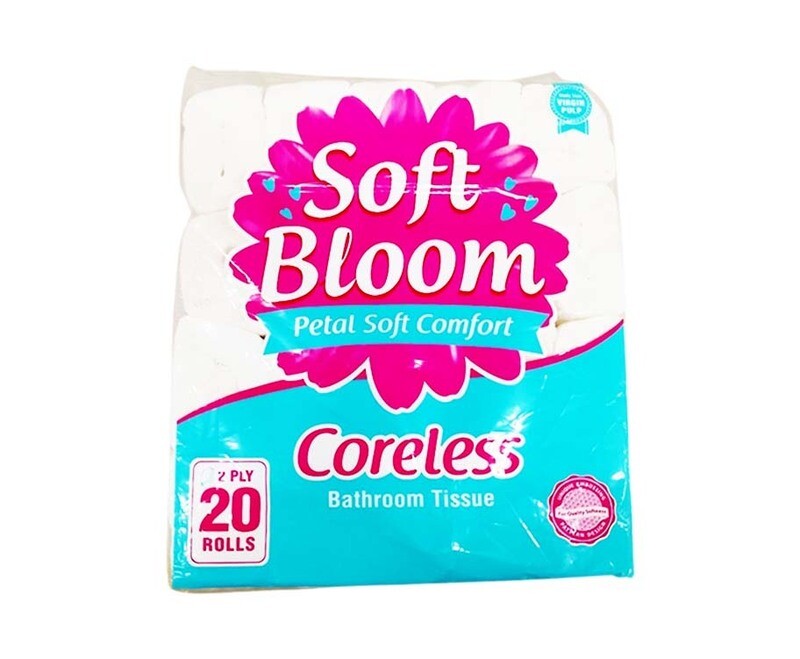 All Year Soft Bloom Petal Soft Comfort Coreless Bathroom Tissue 2-Ply 20 Rolls
