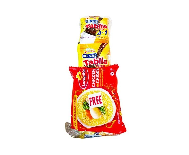 Jersey Don Sebio Tablia Classic 4-in-1 Instant Chocolate Drink + Free Lucky Me! Chicken na Chicken 55g