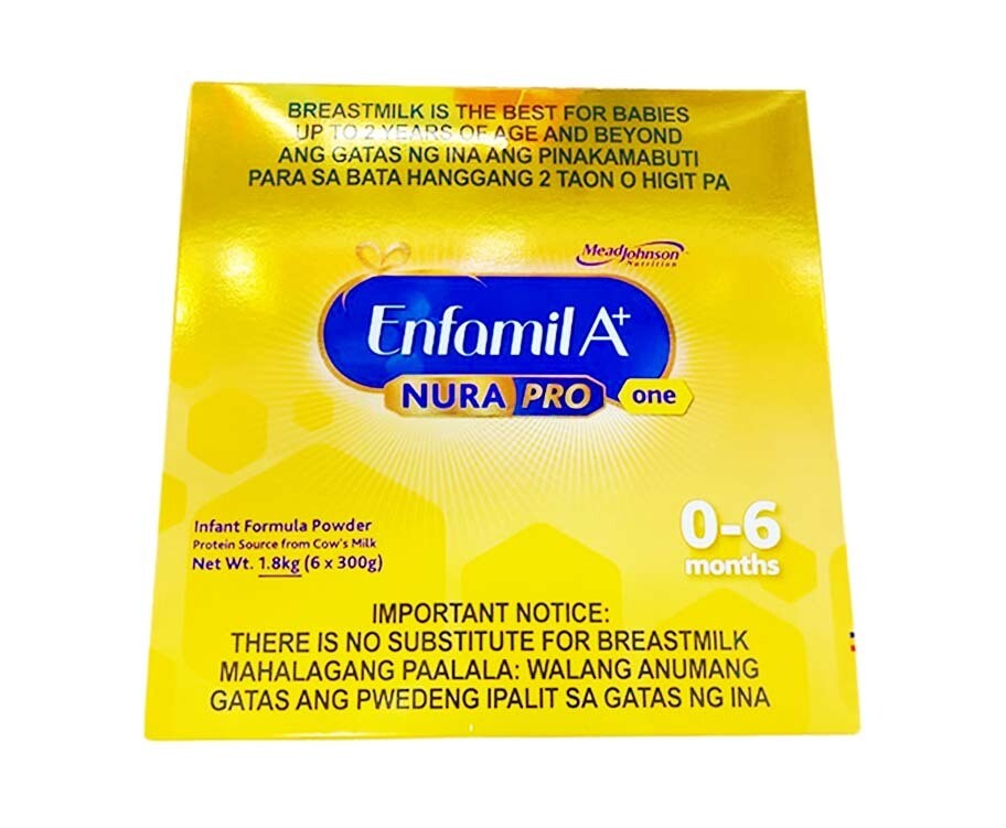 Enfamil A+ Nura Pro One Infant Formula Powder 0-6 Months (6 Packs x 300g) 1.8kg