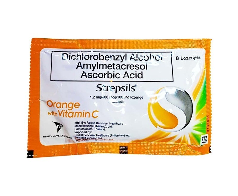 Strepsils Orange with Vitamin C 8 Lozenges