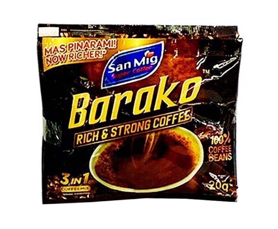San Mig Barako Rick &amp; Strong Coffee 3-in-1 Coffee Mix Strip 20g