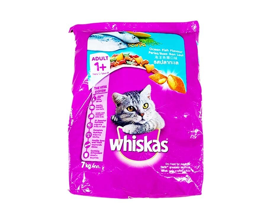Whiskas Adult Cat 1+ Years Ocean Fish Flavor 7kg