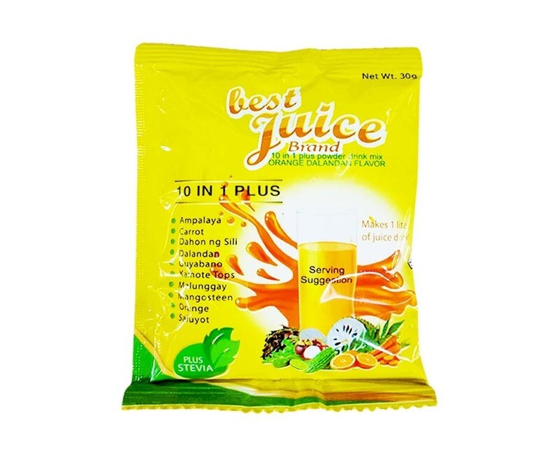 Best Juice Brand 10-in-1 Plus Powder Drink Mix Orange Dalandan Flavor 30g