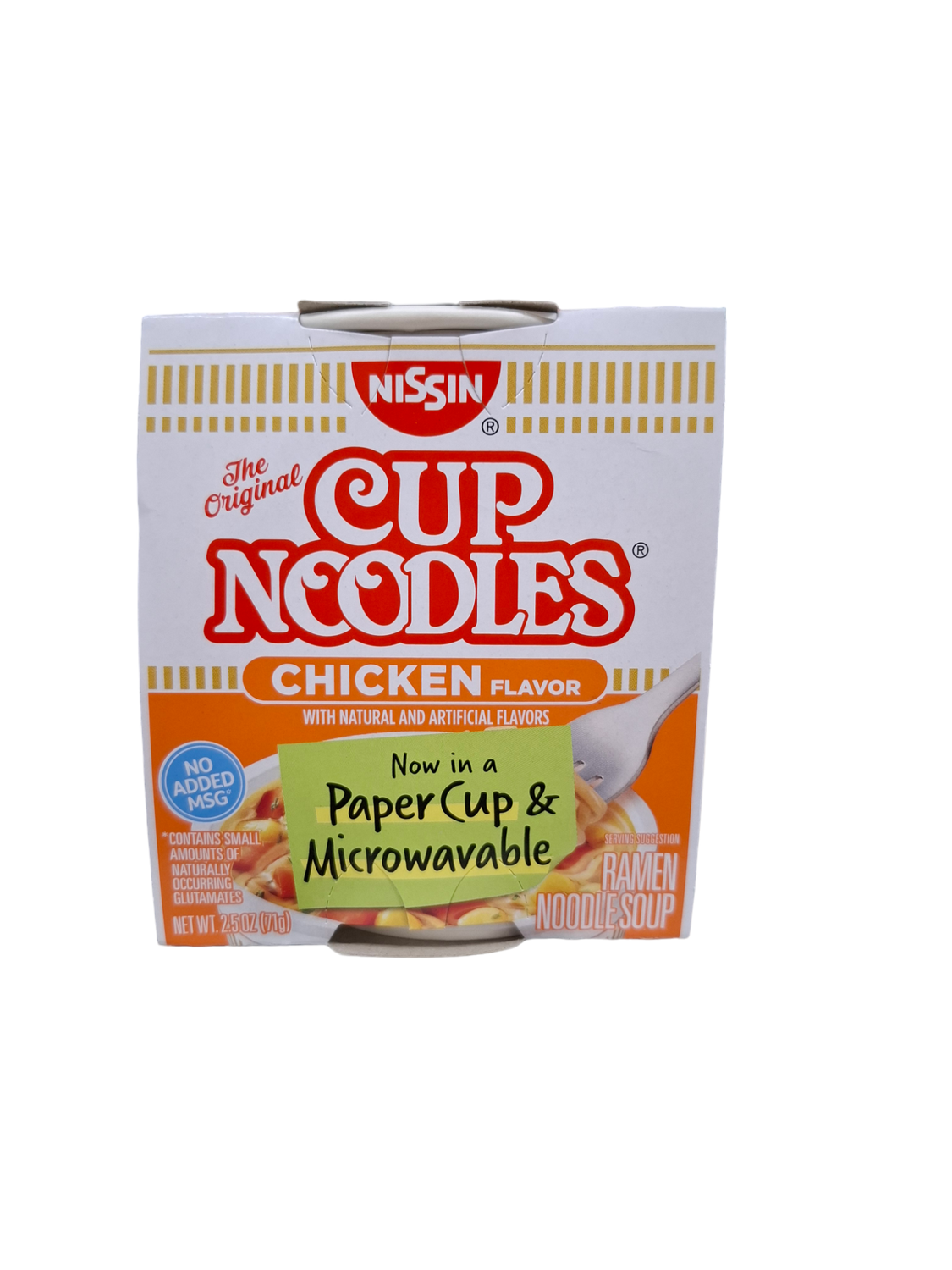 Nissin Cup Noodles Chicken Flavor Paper Cup &amp; Microwavable 71g