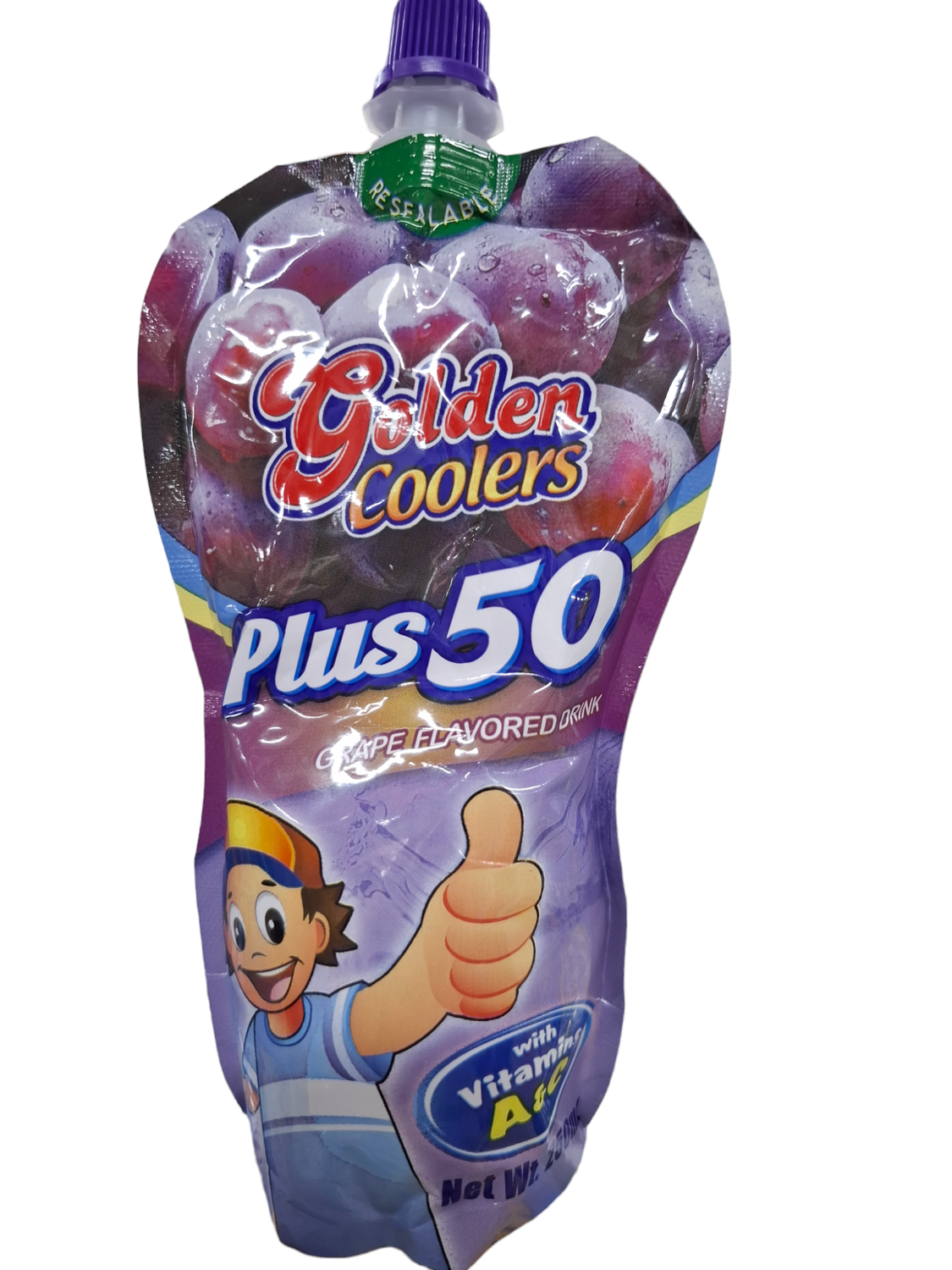 Golden Coolers Plus 50 Grape Flavored Drink 250mL